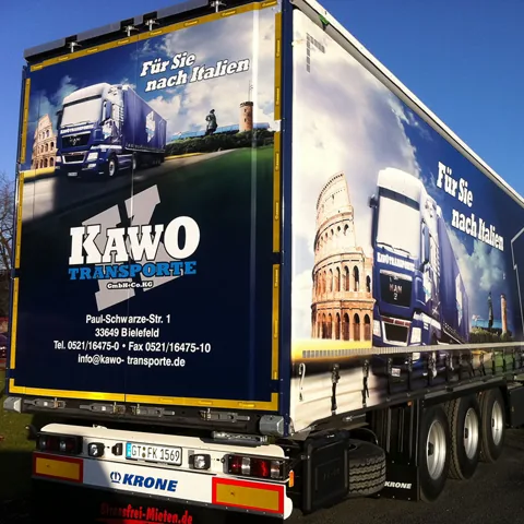 LKW-Plane mit Digitaldruck